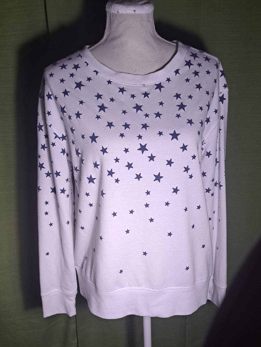 Jane and Delancey White Top with Navy and Red Trim